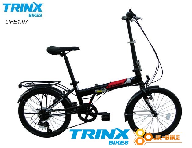 จักรยานพับ TRINX รุ่น LIFE 1.07 เฟรมเหล็ก ล้อ20นิ้ว เกียร์ Shimano 7 Speed