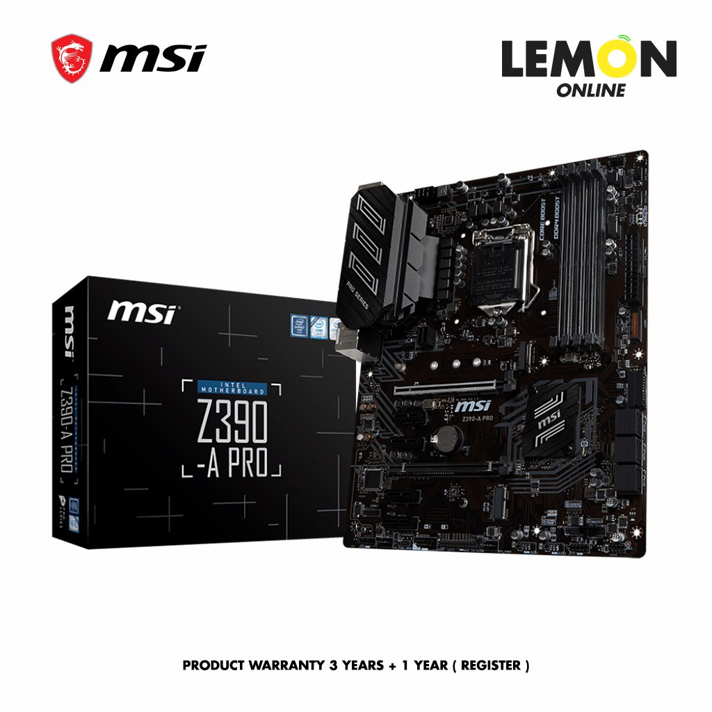 MSI Motherboard Z390A Pro Lazada.co.th