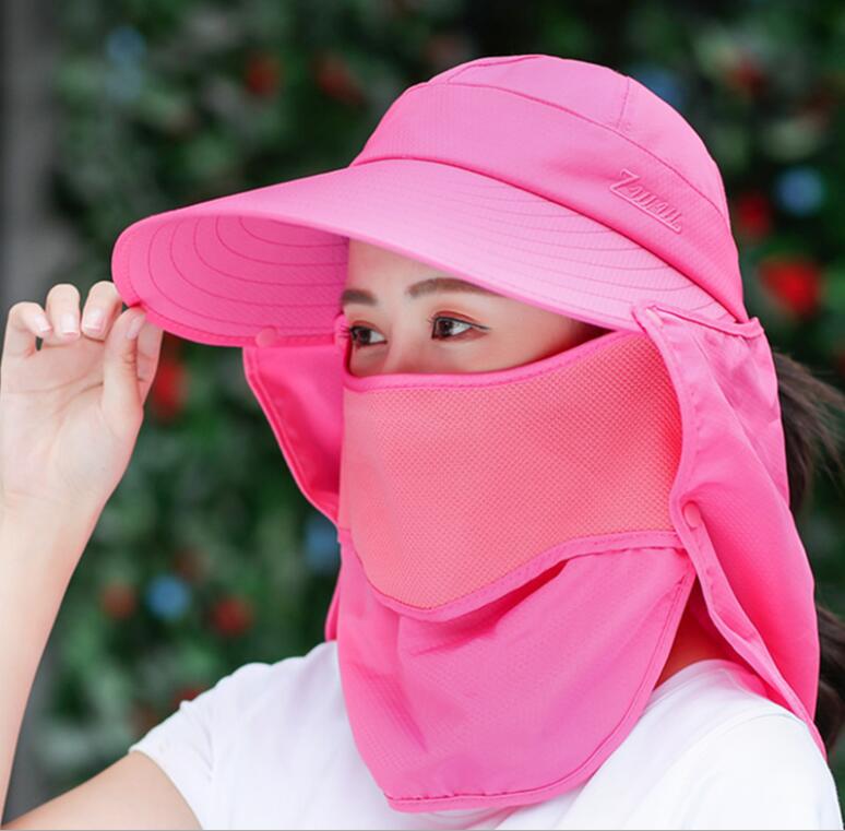Men and Women Detachable 14CM Big Brim Hat Protection Visors