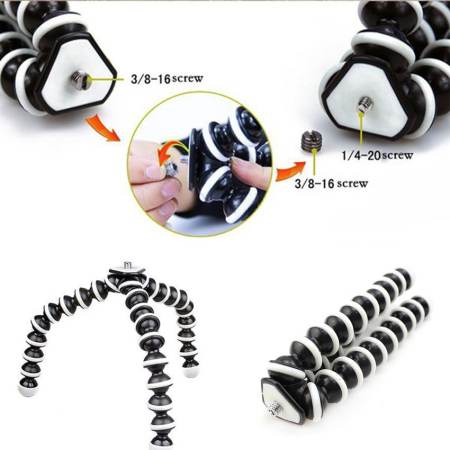 Flexible Tripod ขาตั้งกล้อง Size L (สีดำ/สีขาว)