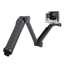 For Gopro Accessories Collapsible 3 Way Monopod Mount Camera Grip Extension Arm Tripod for Gopro Hero 7 6 5 4 2 3 3+ 2 1 SJ4000