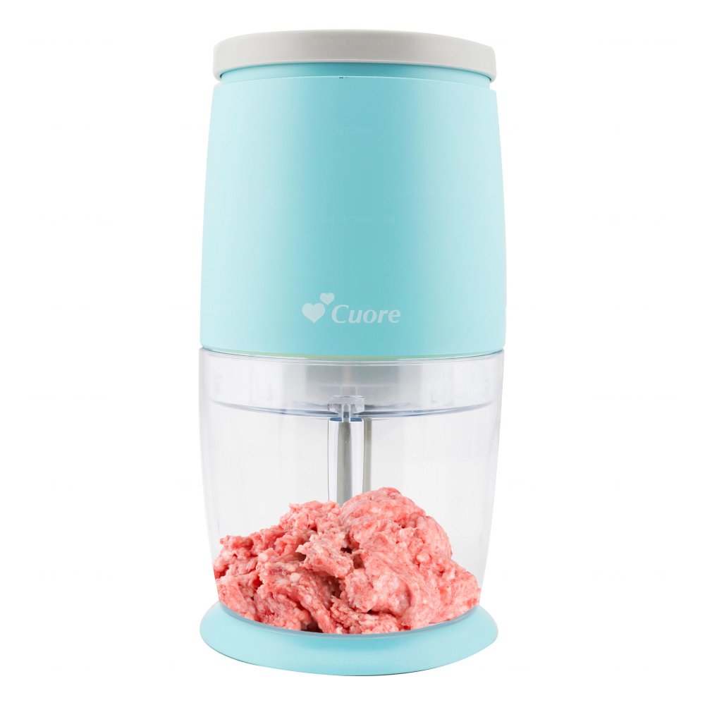 GetZhop เครื่องบดเนื้อ บดพริก บดสับ เครื่องบดอเนกประสงค์ Cuore กำลังไฟ 120 Watt รุ่น CU411SC (Blue)
