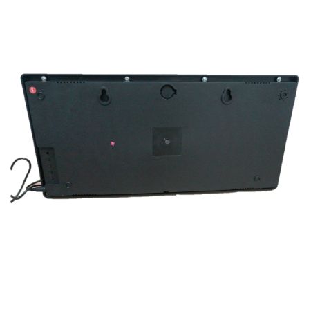 GooAB Shop นาฬิกา LED ติดฝาผนัง แบบบาง ตัวเลข 4 นิ้ว ขนาด 18 นิ้ว ไฟสีแดง