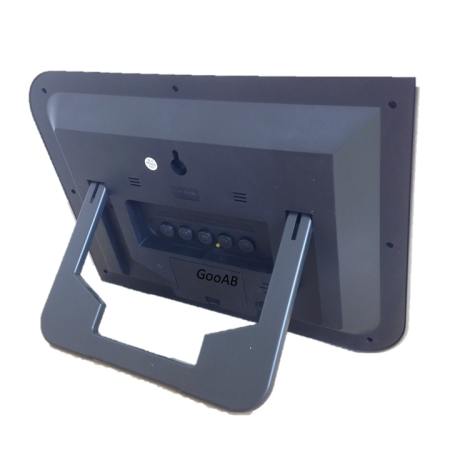 GooAB Shop นาฬิกาแขวนผนัง ดิจิตอล จอLCD ขนาด 9 นิ้ว (สีฟ้า) + ถ่านAA 2 ก้อน 