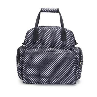 Happy & Lovely Bag กระเป๋า 3 in 1 เก็บของใช้ลูก เก็บเครื่องปั๊มนม และมีที่เปลี่ยนผ้าอ้อม สำหรับคุณแม่ลูกอ่อน BP0023BL สีดำลายจุด