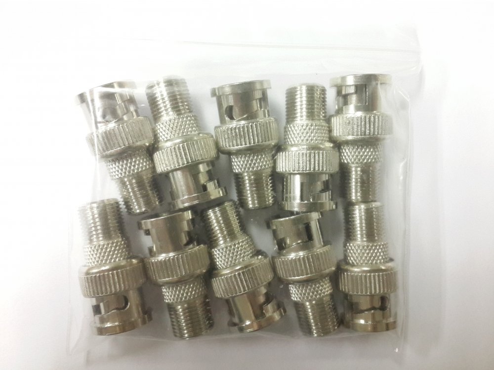 รีวิว หัว BNC F connector แบบเกลียว สำหรับกล้องวงจรปิด แพ็ค 10ตัว
