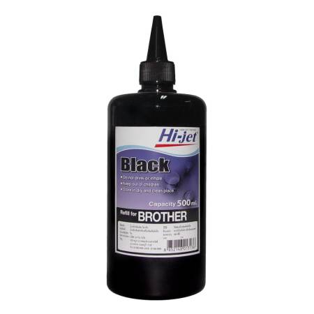 Hi-jet Brother Inkjet Refill Ink หมึกเติมอิงค์เจ็ท บราเดอร์ ขนาด 500 ml. ( BLACK - สีดำ ) Hi-jet Brother Inkjet Refill Ink หมึกเติมอิงค์เจ็ท บราเดอร์ ขนาด 500 ml. ( BLACK - สีดำ )