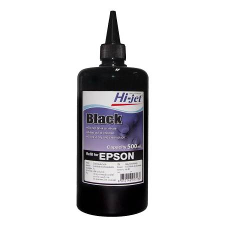 Hi-jet Epson Inkjet Refill Ink หมึกเติมอิงค์เจ็ท เอปสัน ขนาด 500 ml. ( Black - สีดำ ) Hi-jet Epson Inkjet Refill Ink หมึกเติมอิงค์เจ็ท เอปสัน ขนาด 500 ml. ( Black - สีดำ )