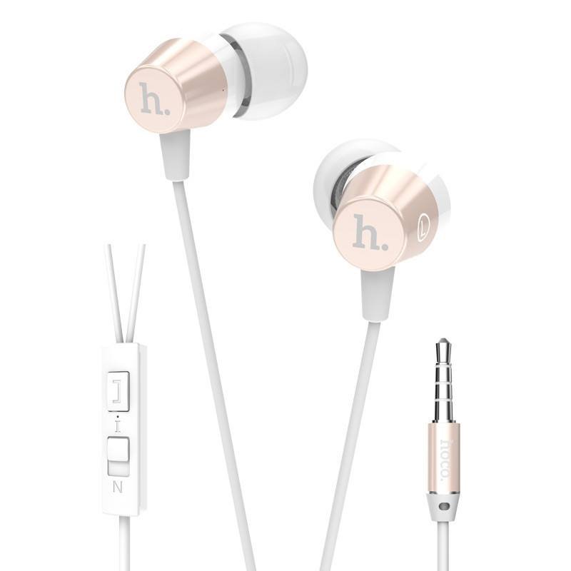 Hoco Universal Earphone With Mic หูฟัง รุ่น EPM02 (สีทอง)