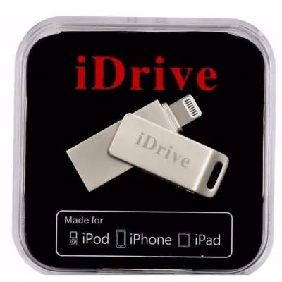 iDrive USB 2.0 64GB (ของแท้เต็ม100%) แฟลชไดร์ฟสำรองข้อมูลสำหรับ iPhone,IPad + OTG แบบหมุน