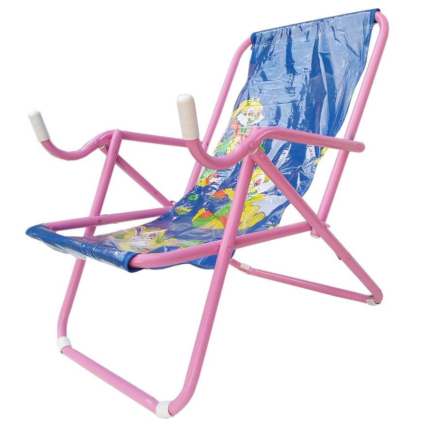 Inter Steel เก้าอี้ชายหาด รุ่น Seaview chair โครงเหล็กสีชมพู
