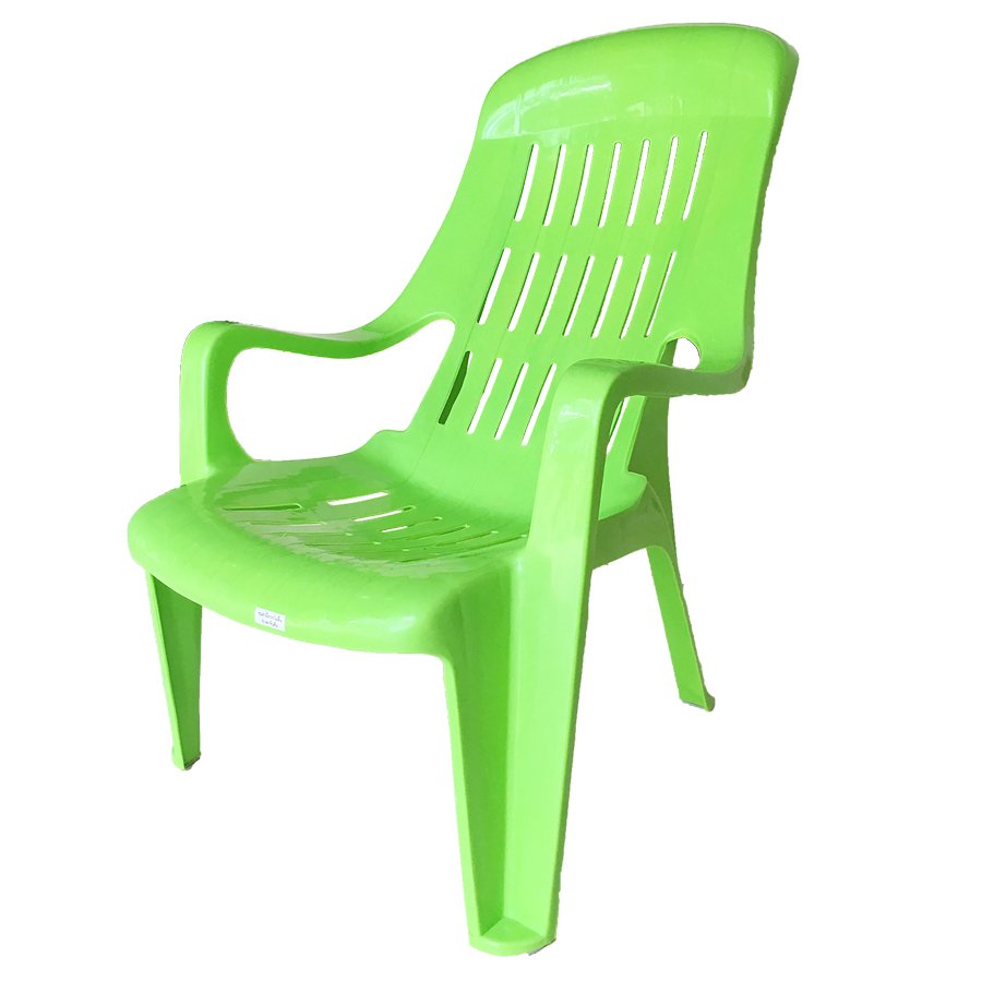 Inter Steel เก้าอี้พักผ่อน รุ่น เอนสบาย พลาสติกPP(A)- สีเขียว Relaxing chair, plastic comfortable.