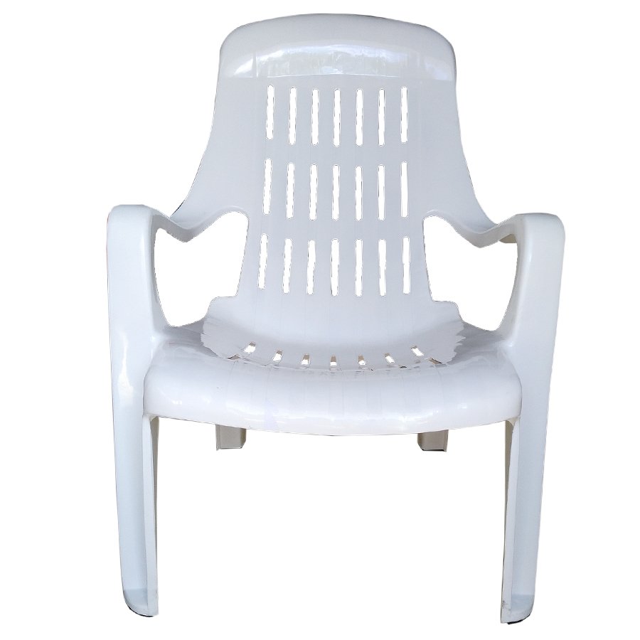 Inter Steel เก้าอี้พักผ่อน รุ่น เอนสบาย พลาสติกPP(A)- สีขาว Relaxing chair, plastic comfortable.