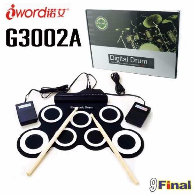 iword G3002A ͧ⤹ ͧ俿 ͧش 7  Electric Drum Pad Kit Digital Drum