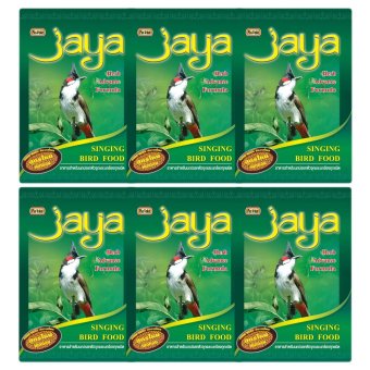 JAYA อาหารนกกรงหัวจุก สูตรสมุนไพร ขนาด 113 กรัม จำนวน 6 ซอง