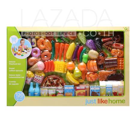 JUST LIKE HOME JH 120PCS PLAY FOOD SET 926256