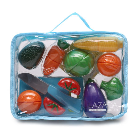 JUST LIKE HOME JHL-VELCRO FRUITS  VEGGIES BAG 2 ASST 835001