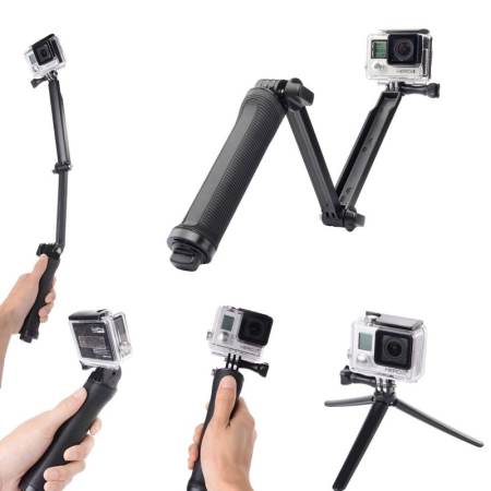 ขาตั้งกล้อง 3-Way Grip Arm Tripod สำหรับ Gopro HD Hero 3/ 3+/ 4