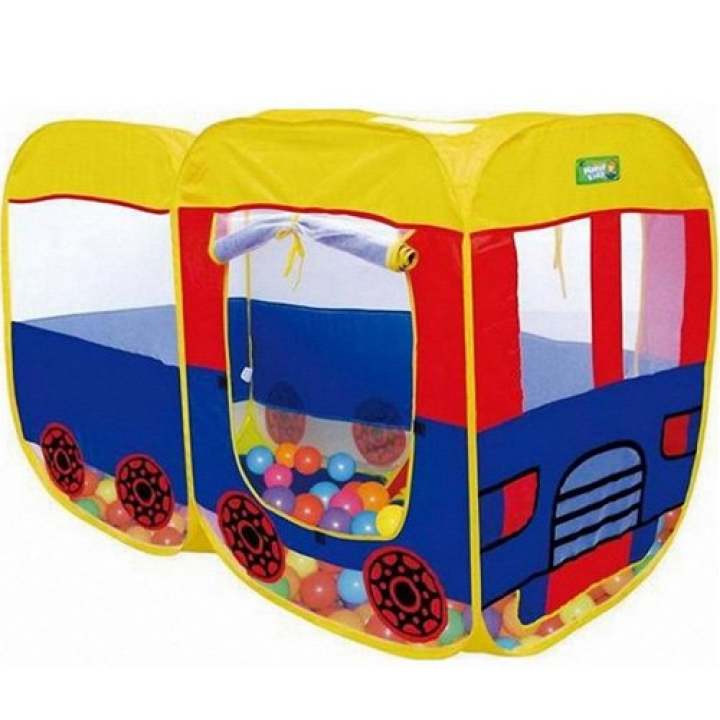 Kids Toys เต้นท์บ้านบอลรถบัส 2 ตอน(ไม่รวมลูกบอล)