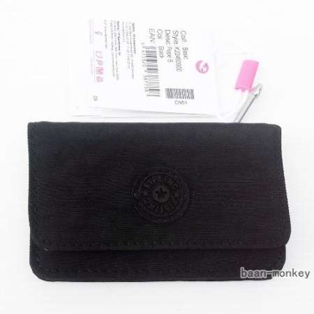 KIPLING ของแท้เบลเยี่ยม กระเป๋าสตางค์ KIPLING PEPE B BLACK(Int:one size)