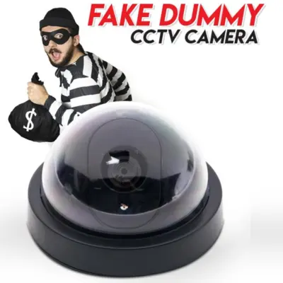 ✙▣ กล้องวงจรปิดหลอกสายตา Dummy CCTV (สีดำ)