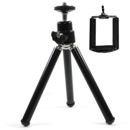 Lily ขาตั้งมือถือ ขาตั้งกล้อง สามขา Tripod mobile holder (สีดำ)