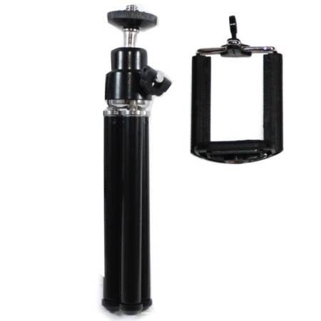 Lily ขาตั้งมือถือ ขาตั้งกล้อง สามขา Tripod mobile holder (สีดำ)