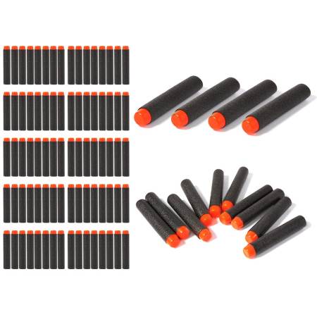 สินค้าขายดี ลูกปืนของเล่น 200pcs 7.2cm EVA Refill Bullet Darts Black สำหรับ
Nerf N-strike Elite Series Blasters Kid Game Toy Gun ลดราคาพิเศษ