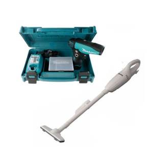 MAKITA สว่านไขควง แบบไร้สาย รุ่น DF030DWE+ เครื่องดูดฝุ่น มากิต้า CL100DZ