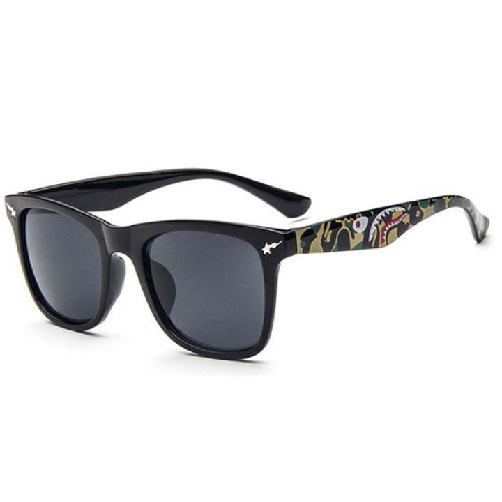 Man style Sunglasses แว่นตากันแดด รุ่น 15929 C01(Grey/Black)