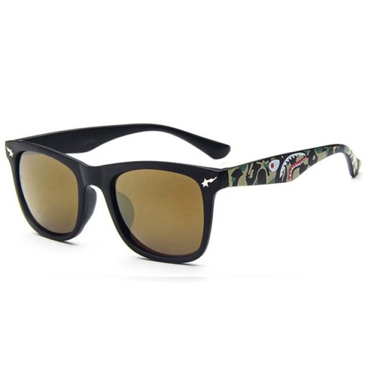 Man style Sunglasses แว่นตากันแดด รุ่น 15929 C08(Gold/Black)