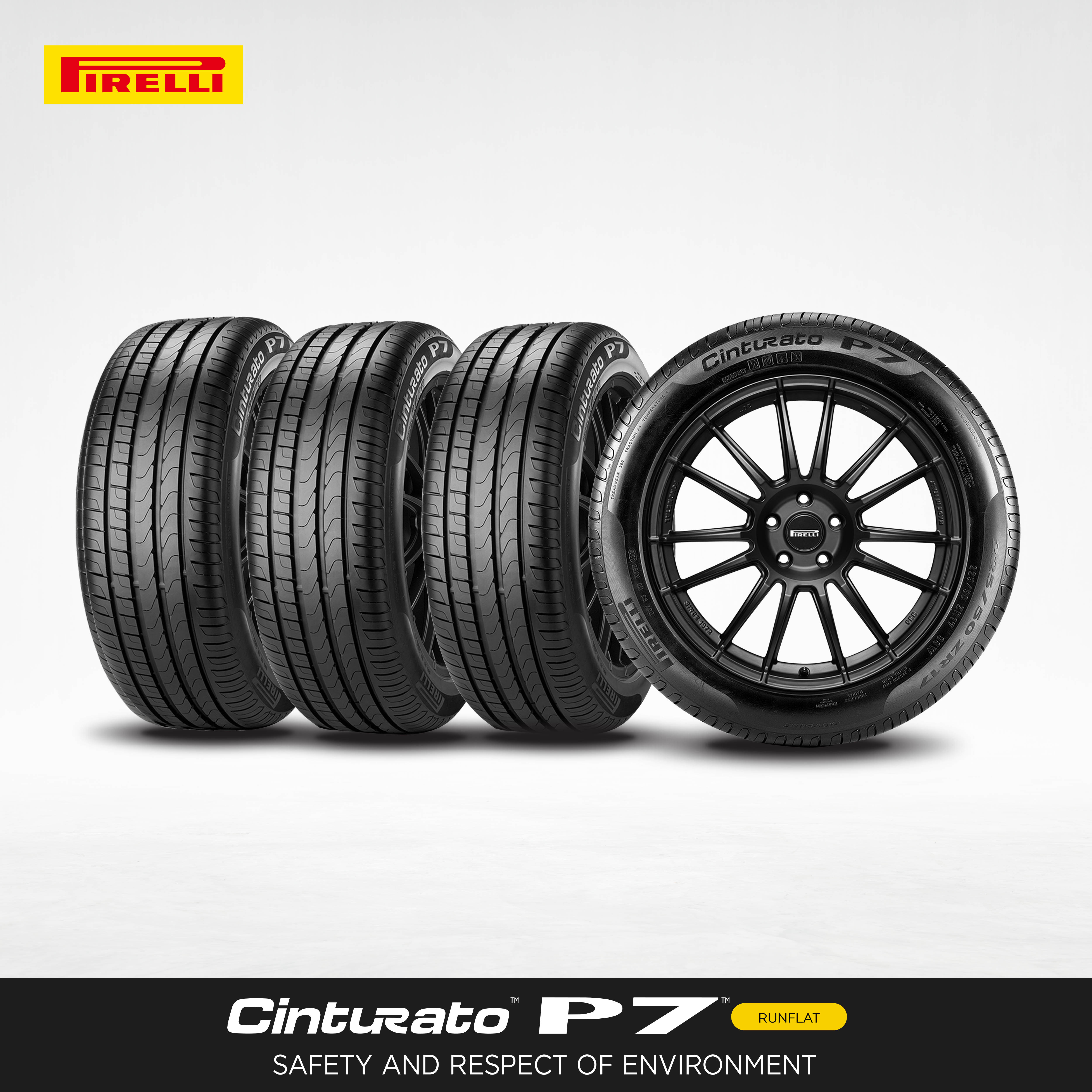 205/40R18 ยางรถยนต์ PIRELLI รุ่น CINTURATO P7 RUNFLAT (ยางขอบ 18)(สอบ ...