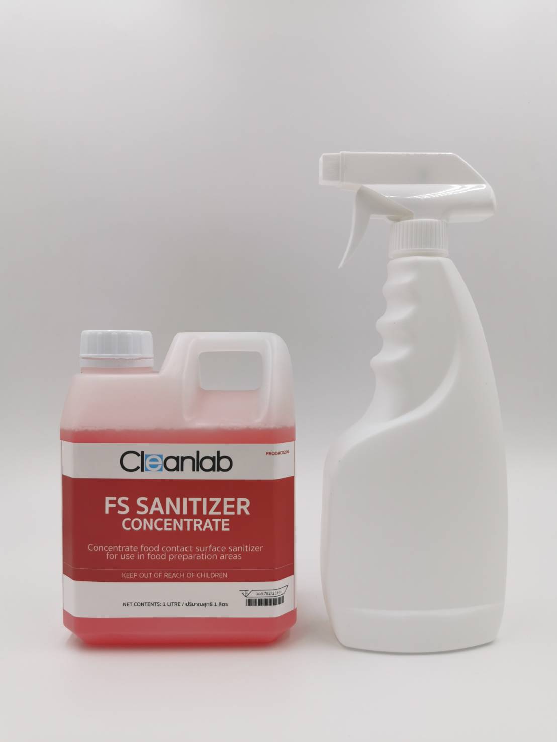 แถมฟรี! ฟ็อกกี้สำหรับฉีด Cleanlab FS Sanitizer Concentrate ฟู๊ดเซฟตี้ สูตรเข้มข้นมาก