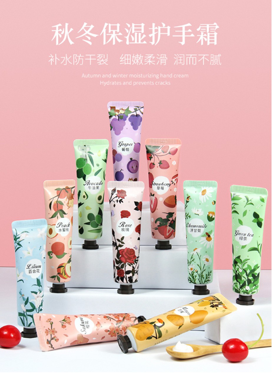 ครีมทามือ hand cream 5จากออร์แกนิค สกัดจากธรรมชาติ กลิ่นหอม สำหรับทามือ ให้นุ่ม เนียน น่าสัมผัส มีหลากหลายกลิ่น