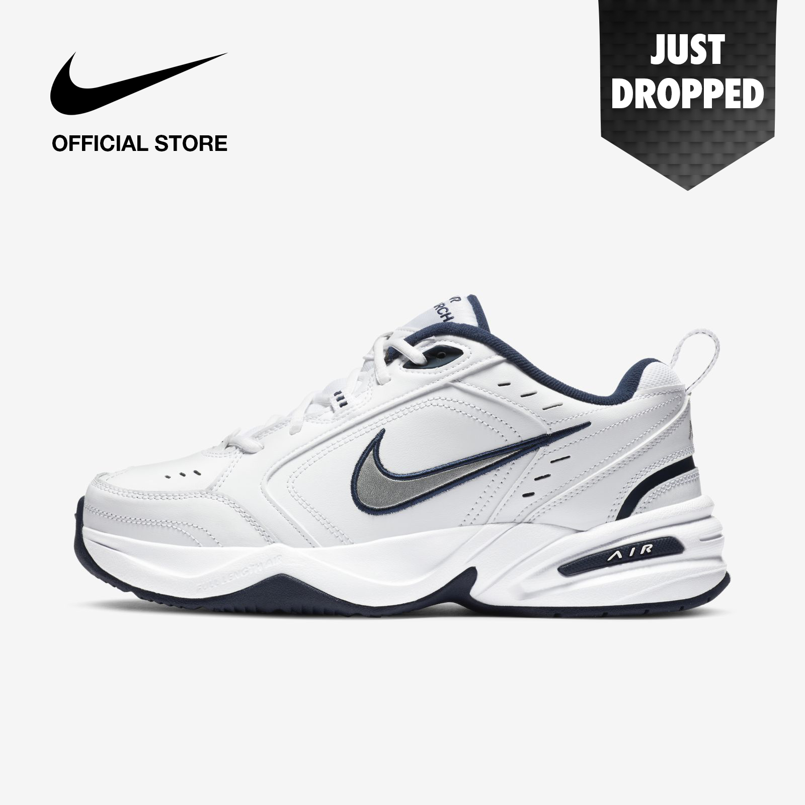 Nike Men's Air Monarch IV Training Shoes - White ไนกี้ รองเท้าเทรนนิ่งผู้ชาย แอร์ โมนาร์ช IV - สีขาว