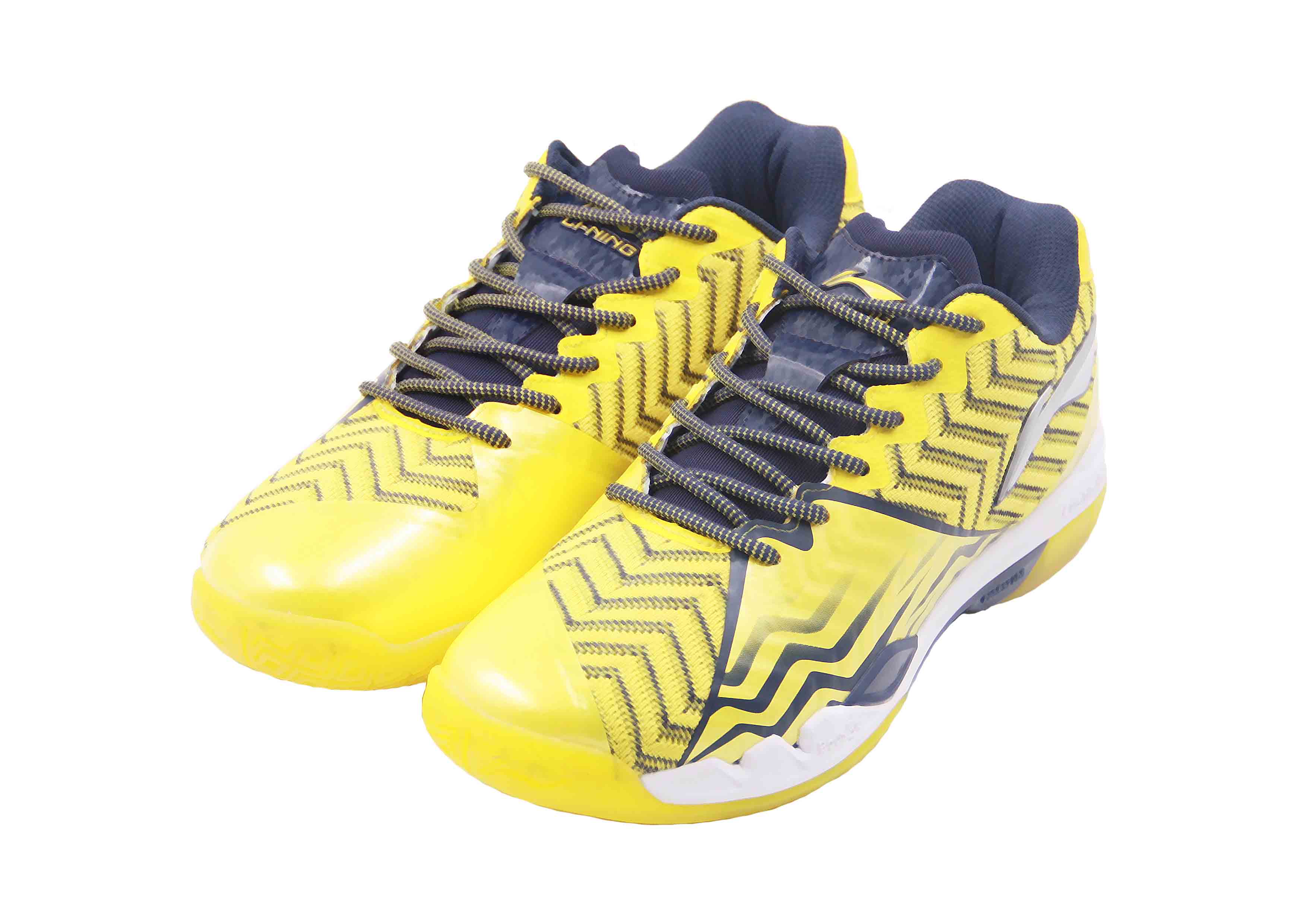 LI-NING รองเท้าแบดมินตัน รุ่น SONIC BOOM (AYAN019-4) YELLOW BADMINTON SHOES