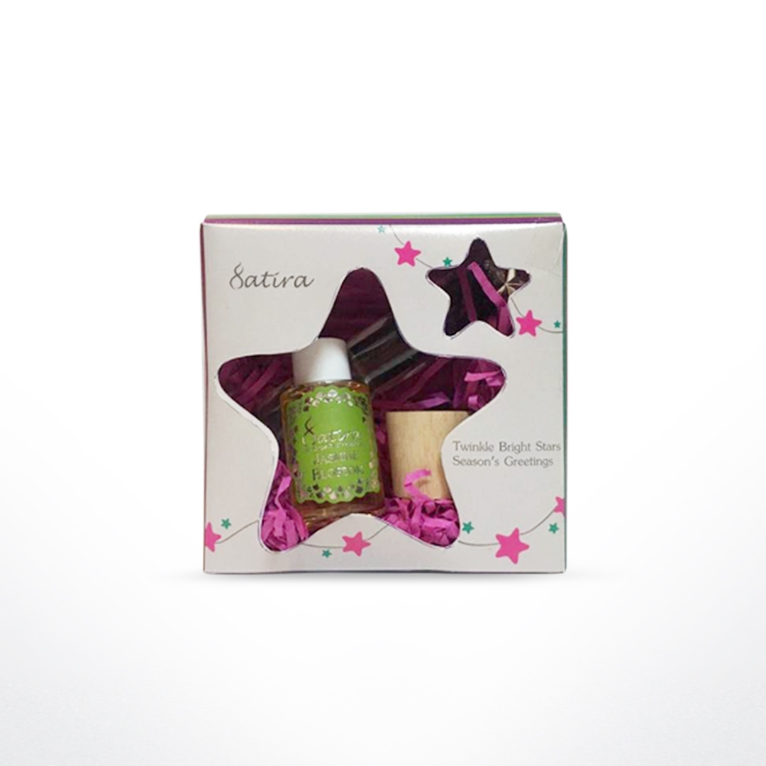STI Reed Jasmine Star Gift Set ชุดของขวัญเครื่องกระจายความหอมของกลิ่นดอกมะลิ ฟรี! ถุงผ้าขนาดพกพา จาก สถิรา