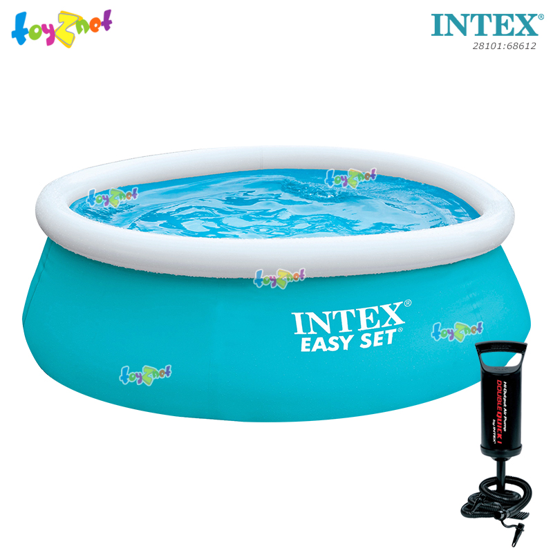 Intex ส่งฟรี สระน้ำ อีซี่เซ็ต 6 ฟุต (1.83x0.51 ม.) รุ่น 28101 + ที่สูบลมดับเบิ้ลควิ๊ก วัน