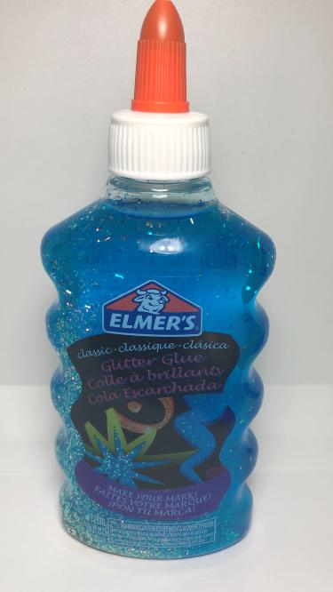 ELMER'S กาวชนิดผสมกากเพชร สีฟ้า ขนาด 6 ออนซ์