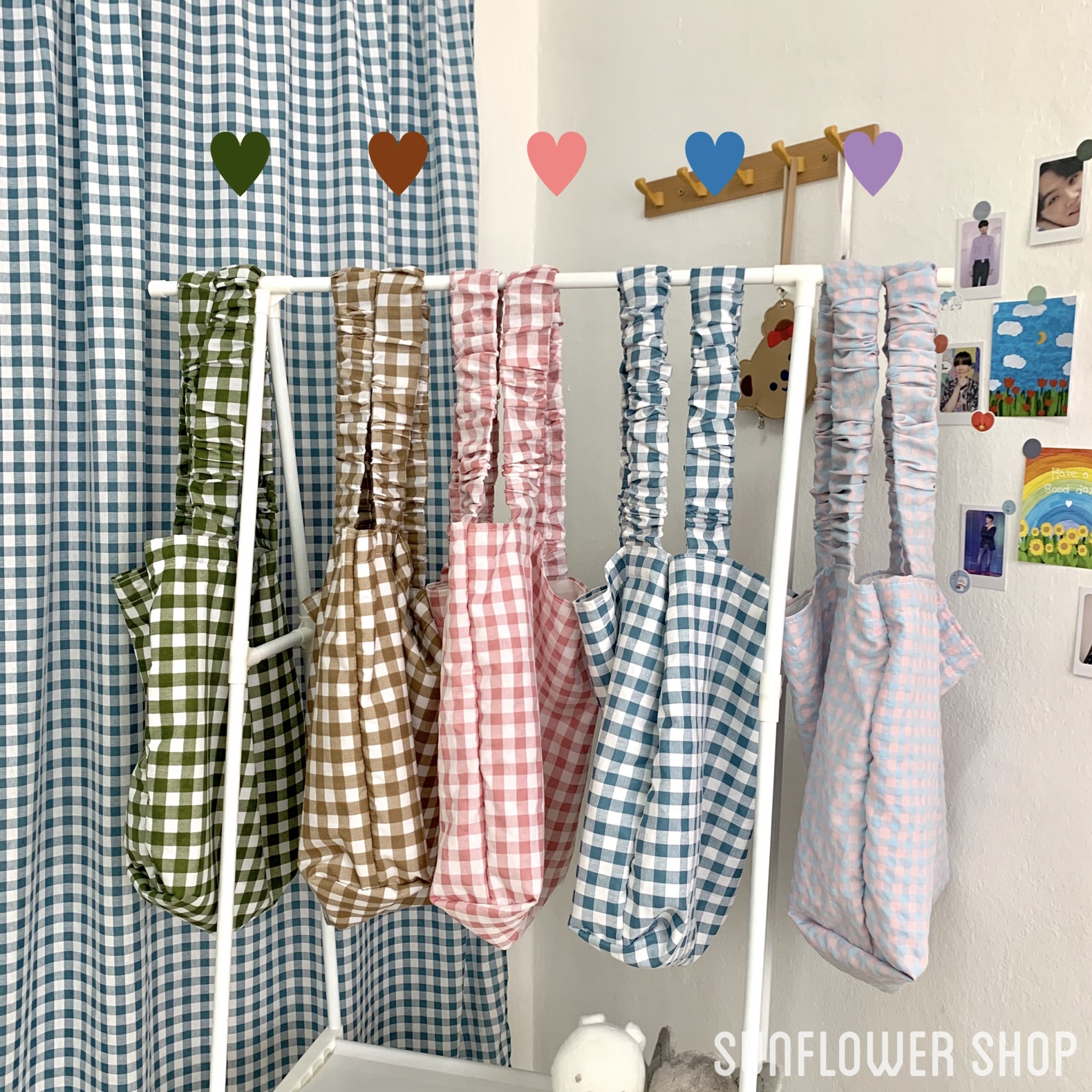 กระเป๋าผ้าราคาน่ารักลายตารางสุดคิ้ว JUMBO BAG - __Sunflowershopp_ ...