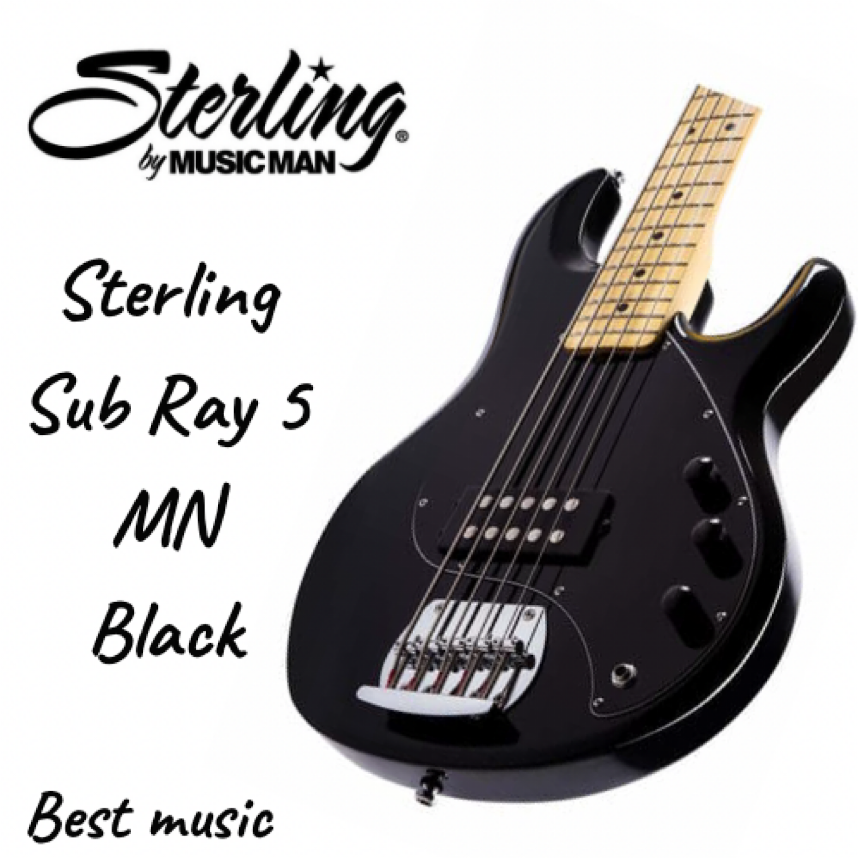 Sterling Sub Ray 5 Black / เบส 5 สาย สีดำ