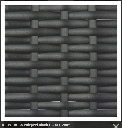 เส้นหวายเทียมViro  สีดำ- Black 6mm แบนผิวหวาย ความยาว200เมตร สำหรับงานสาน หรือซ่อมเฟอร์นิเจอร์หวาย