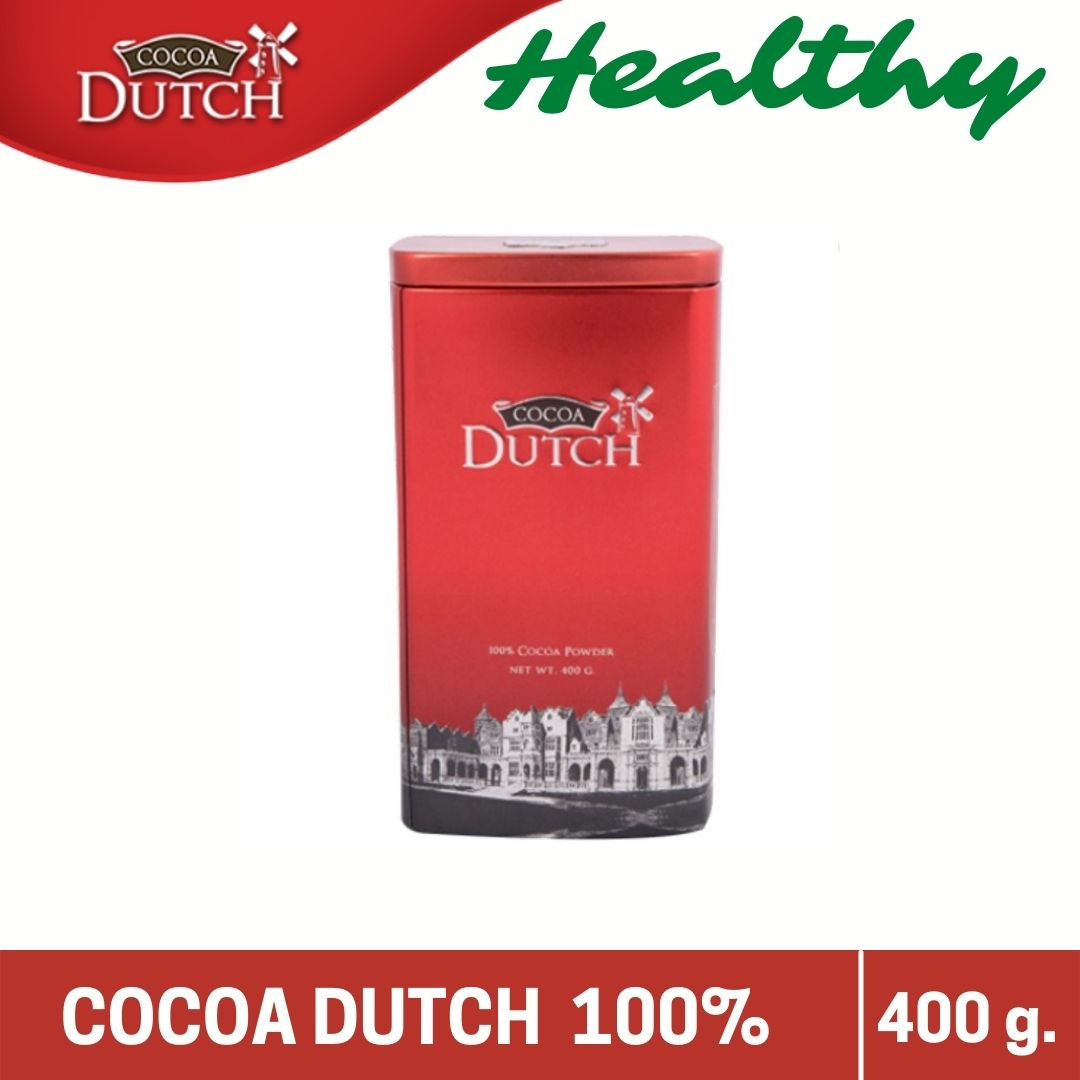 โกโก้ผง ตราโกโก้ดัทช์ เครื่องดื่มโกโก้ ชนิดผง Cocoa Dutch Cocoa Powder โกโก้สำเร็จรูปแท้ 100% เนเธอร์แลนด์ ทำเครื่องดื่มและขนมได้ 400 กรัม