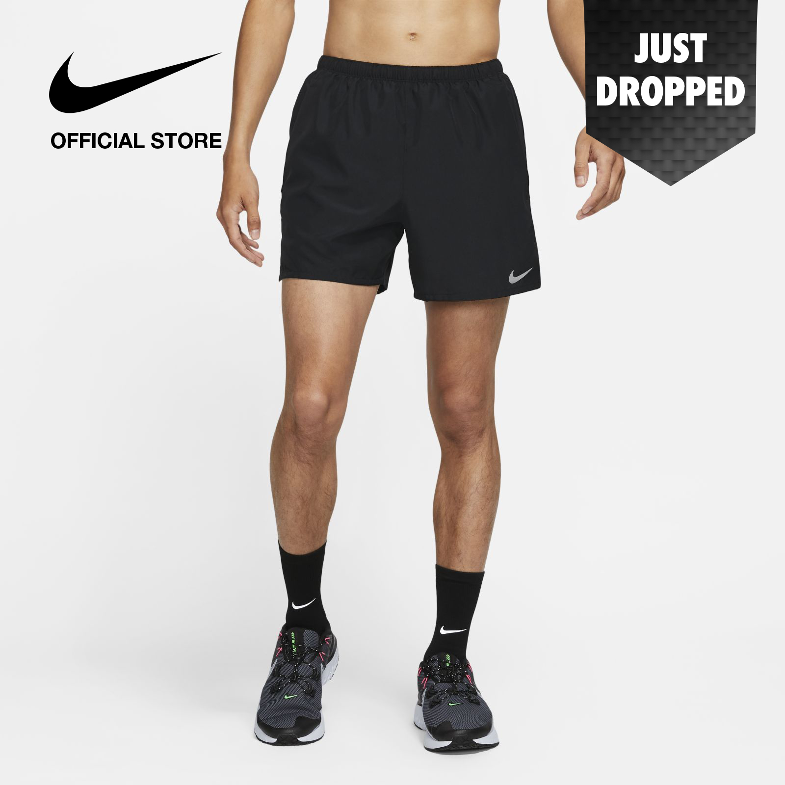 Nike Men's Challenger Running Shorts - Black ไนกี้ กางเกงวิ่งขาสั้นผู้ชาย ชาเลนเจอร์ - สีดำ