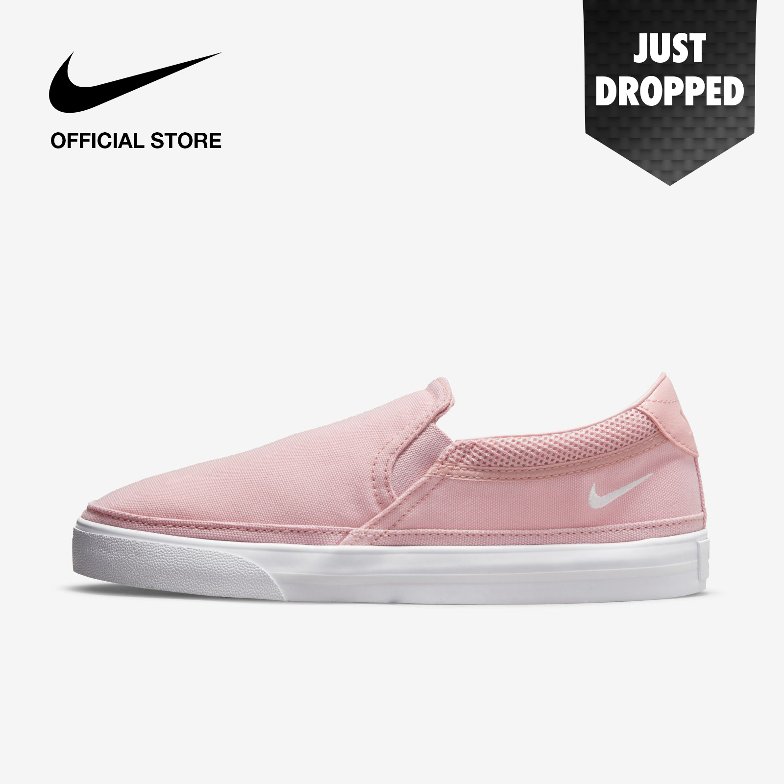 Nike Women's Court Legacy Slip-Ons - Pink Glaze ไนกี้ รองเท้าแตะผู้หญิง คอร์ท เลกาซี่ - สีชมพู
