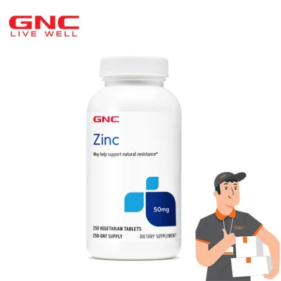 GNC ZINC 50 MG 250 Tablets Exp.01/24
