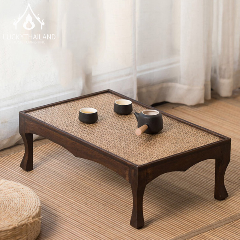 โต๊ะกลางขาคู้สาน โต๊ะญี่ปุ่น โต๊ะสาน  โต๊ะกาแฟ โต๊ะยอด โตีะวางของ นั่งเล่น โต๊ะสนาม โต๊ะไม้ in-door วินเทจ luckythailand เชียงใหม่