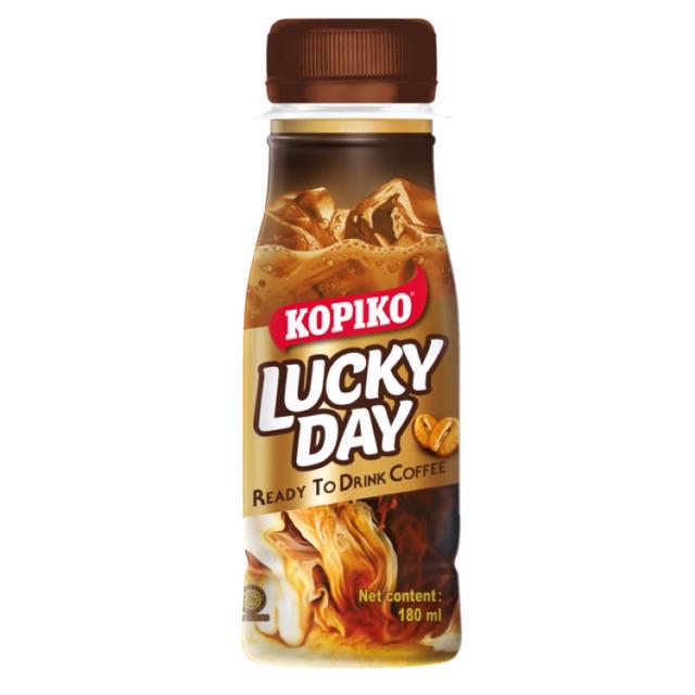 Kopiko Luckdayโกปิโก้ ลัคกี้ เดย์ กาแฟปรุงสำเร็จพร้อมดื่ม 180 มล. แพ็ค 6 ขวด