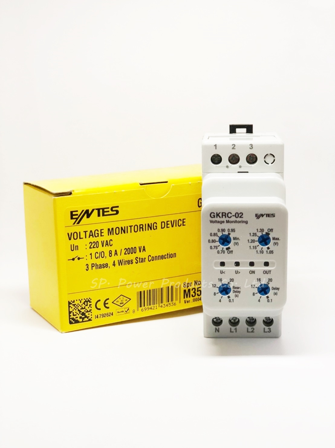 GKRC02 Voltage Monitoring Relay ENTES Lazada.co.th