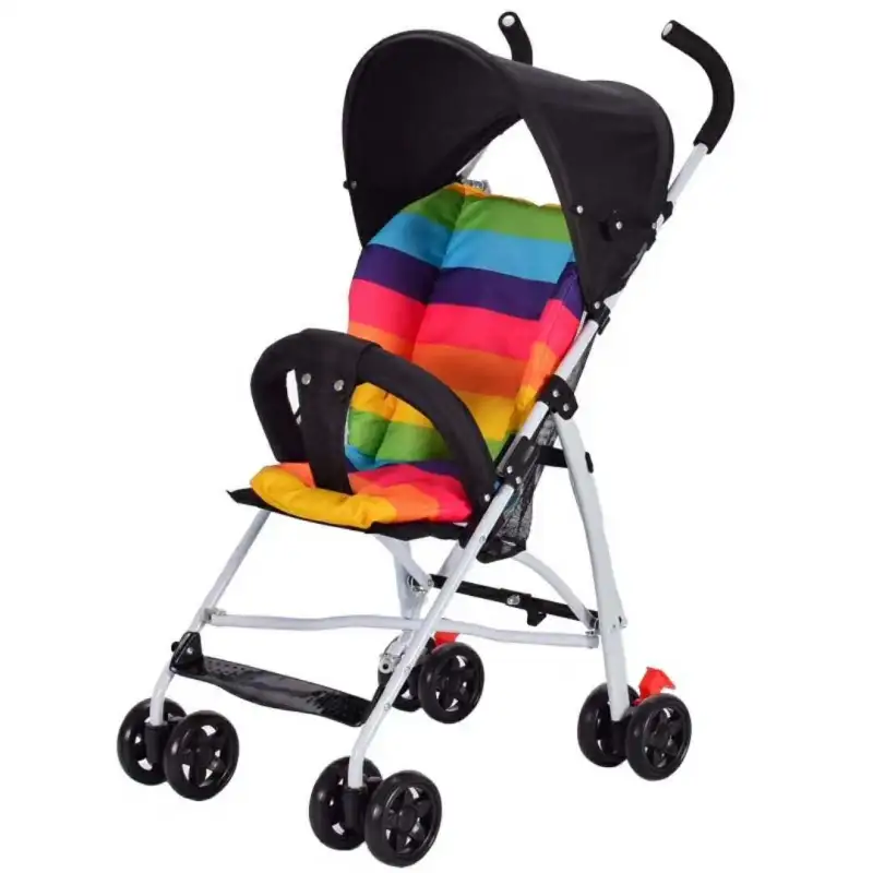 ภาพหน้าปกสินค้ารถเข็นเด็ก Baby Stroller รองรับหนัก ฟรี เบาะ รุ่น 808  สีดำBlack จากร้าน GoodCheap บน Lazada